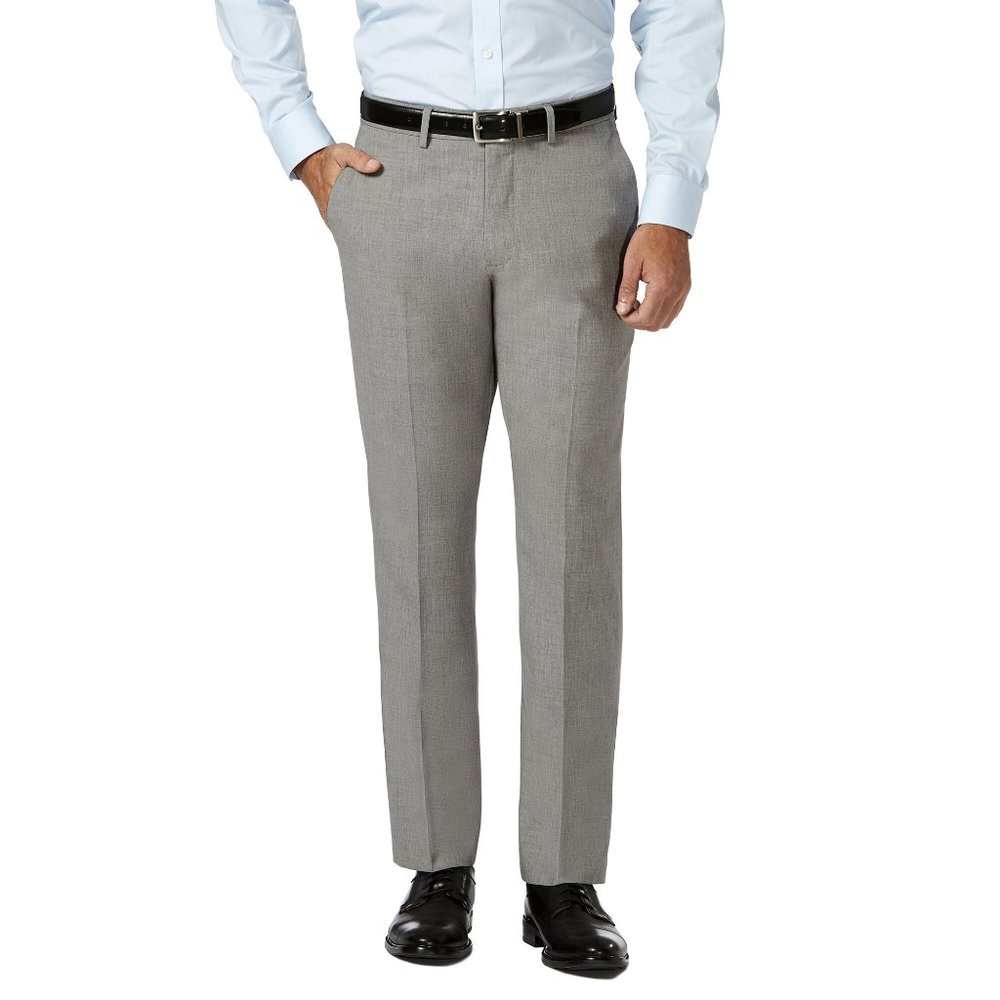 HAGGAR H26 NO IRON STRETCH SLIM FIT SIZE 36X32